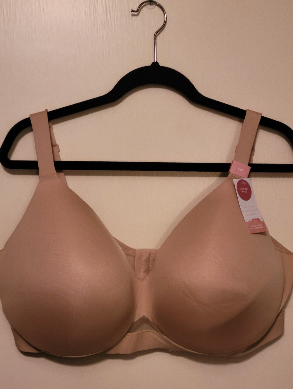 Lot of two Cacique Comfort bras Bliss Underwire Lightly Lined Full Coverage 44F